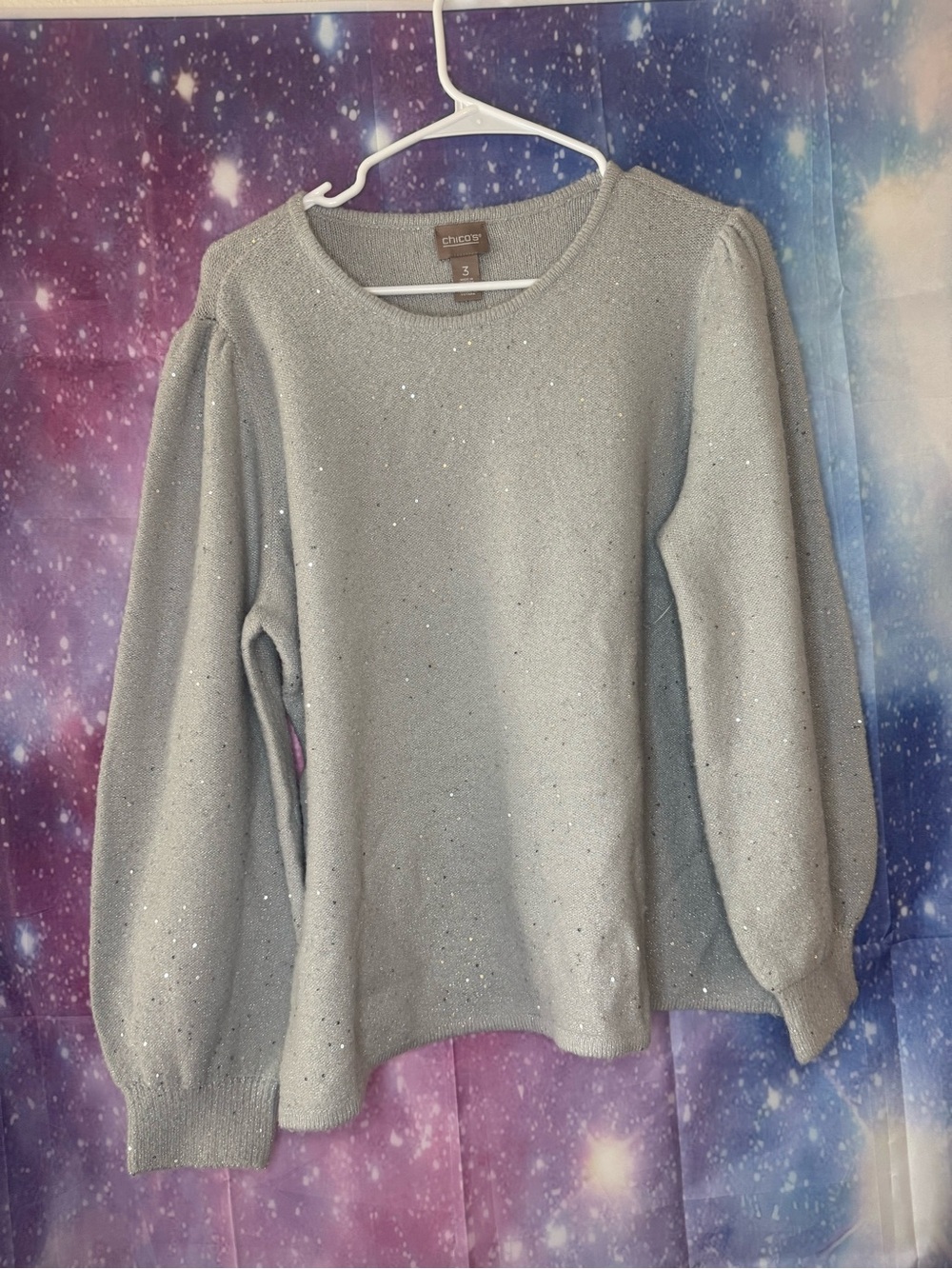 NWOT Chicos sequin sweater